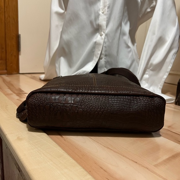 Jack Rogers Hornback Croco Convertible Backpack/Crossbody NWOT - Picture 14 of 15